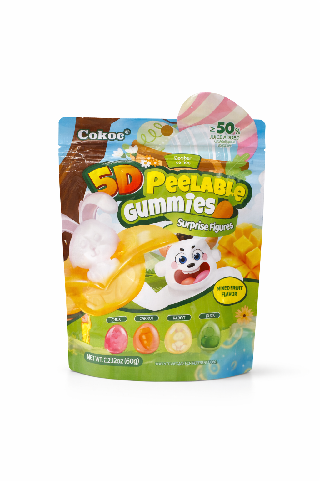 Easter 3D Peelable Gummies – Lustige Figuren zum Schälen & Genießen 60g
