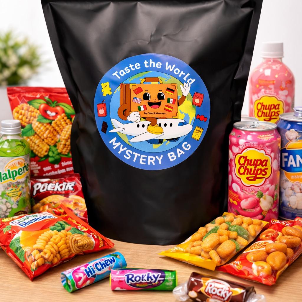 Trend Snack Paket - Internationale Süßigkeiten und Snacks aus verschiedenen Ländern - 8-10 beliebte Sorten für Probieren und Verschenken