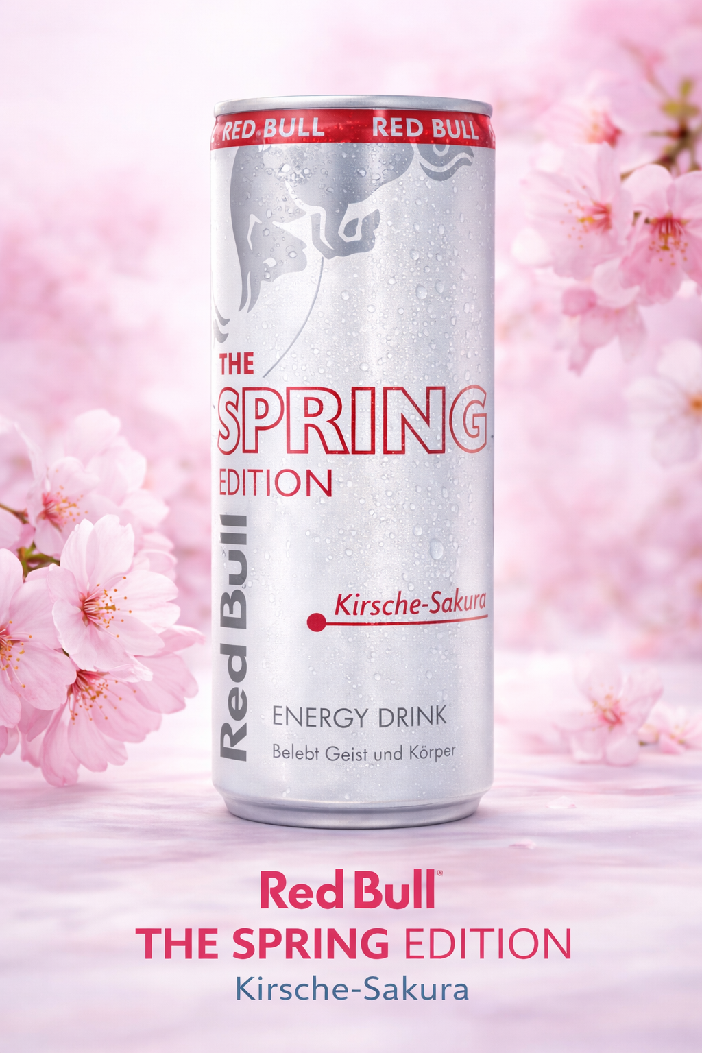 Red Bull The Spring Edition Kirsche-Sakura – 250 ml (mit Zucker)