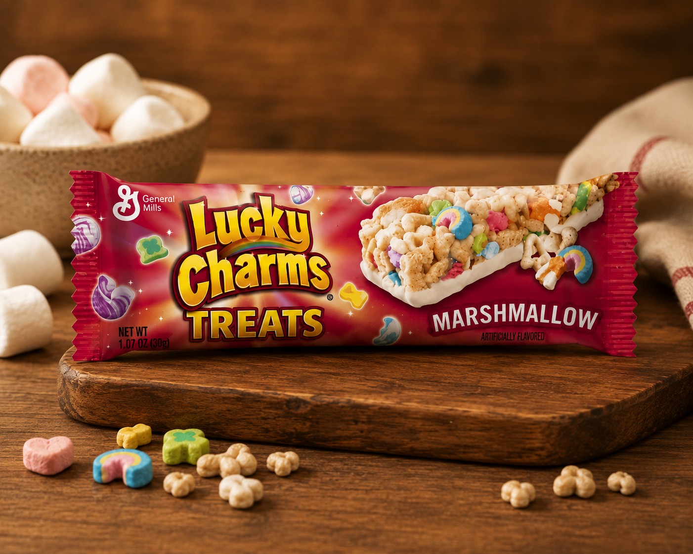 LUCKY CHARMS - TREATS BAR MARSHMALLOW - 24G Vorbestellung KW23