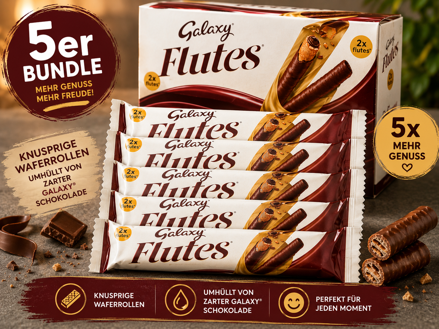 Galaxy Flutes Rolls 5 er Bundle