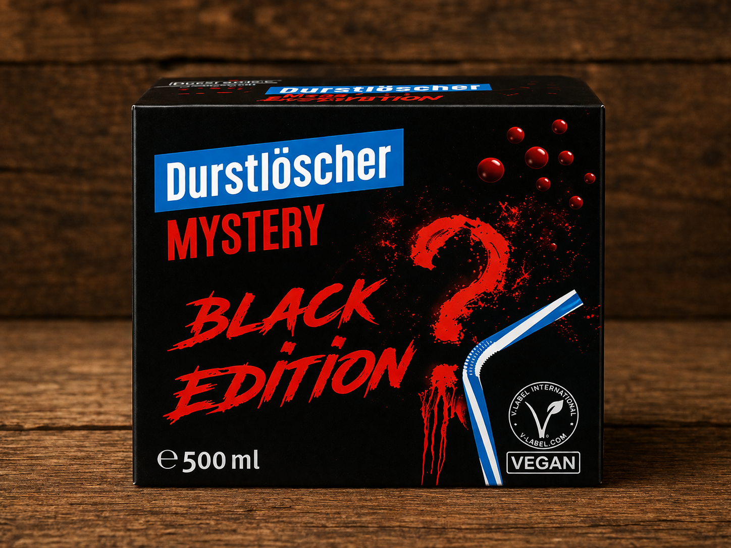 Durstlöscher Mystery Black Edition – 500 ml