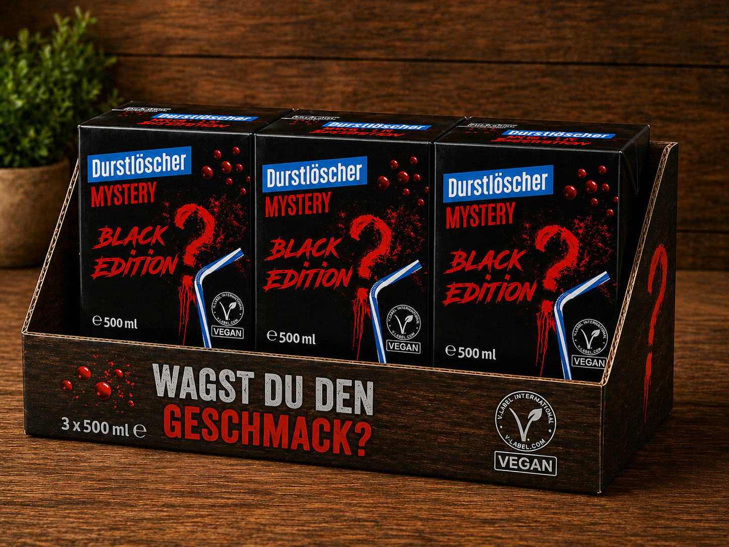 Durstlöscher Mystery Black Edition – 500 ml