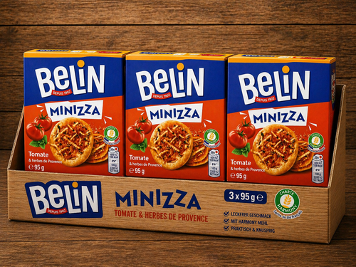 Belin Minizza Tomate & Herbes de Provence – Knusprige Mini-Pizzas 95g