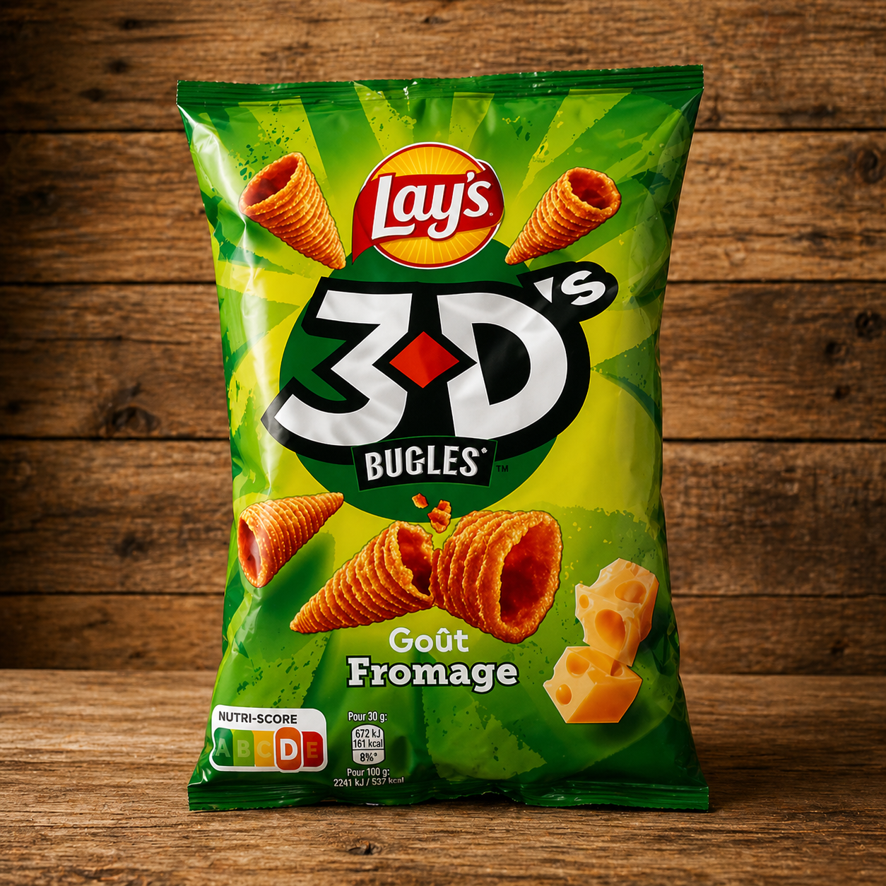 Lay’s 3D’s Bugles Fromage – Knuspriger Käse-Snack 85g