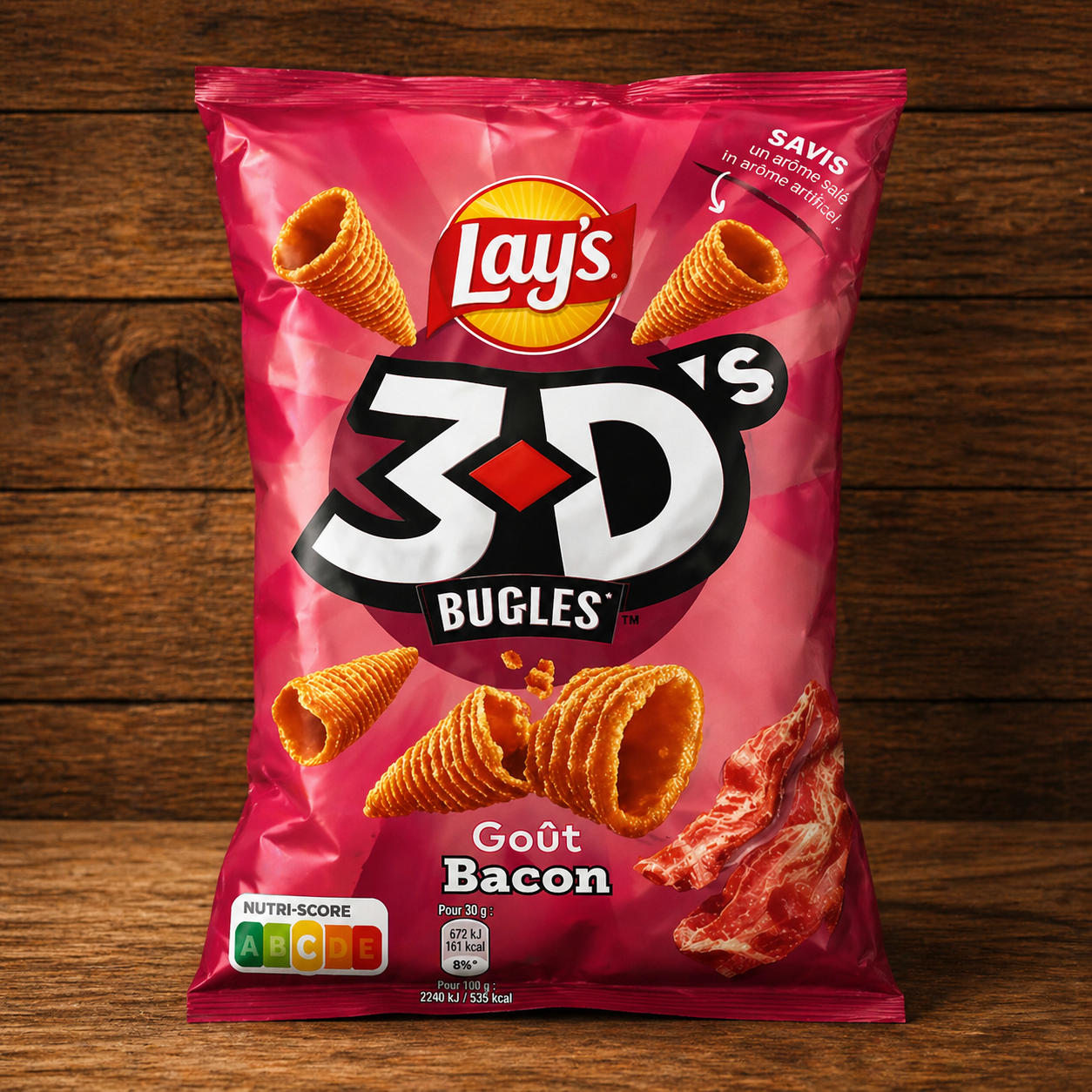 Lay’s 3D’s Bugles Bacon – Knuspriger Bacon-Snack 85g